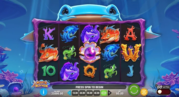 Manta Mayhem игровой экран